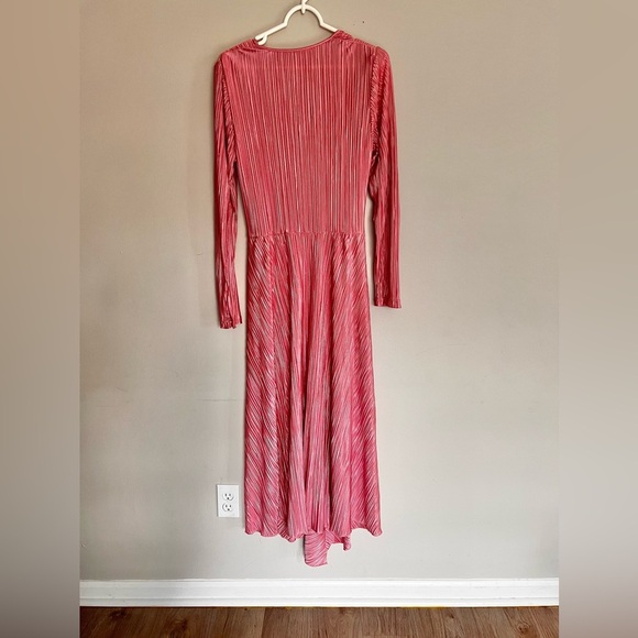 NWOT Rotate Birger Christensen Number 7 Pleat Dress In Bridal Rose Size Small - Picture 8 of 10